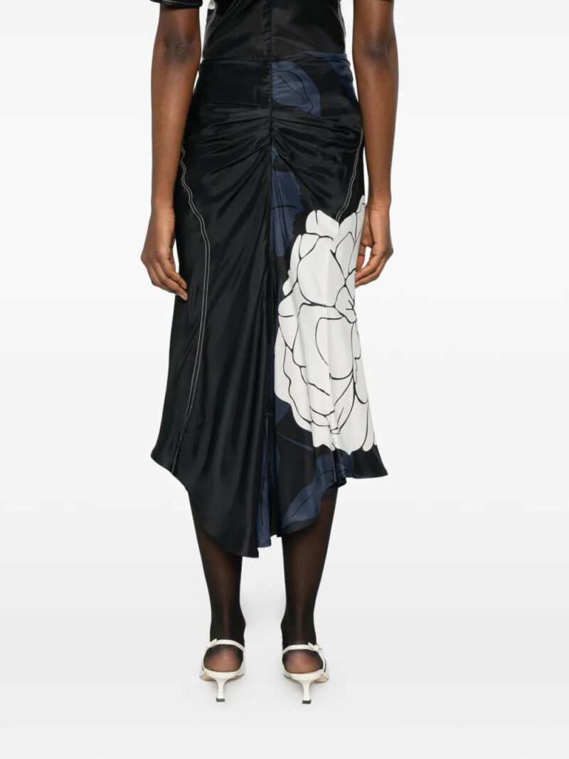 Victoria Beckham  floral-print midi skirt