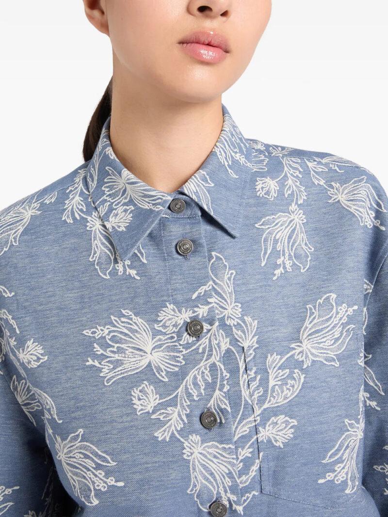 Ports 1961  floral-embroidered jacket