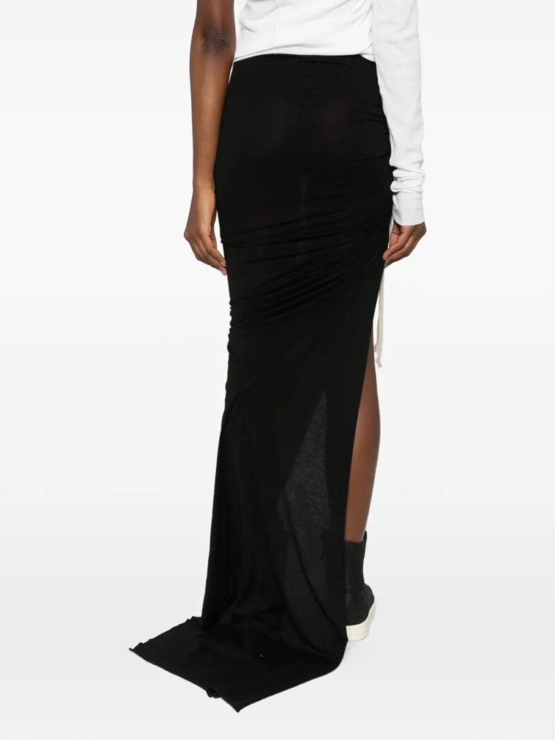 Rick Owens DRKSHDW Edfu drawstring slit skirt