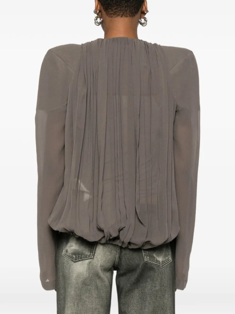 Rick Owens Maria pleated crossover jacket
