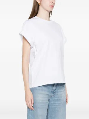 Victoria Beckham cuffed sleeve T-shirt