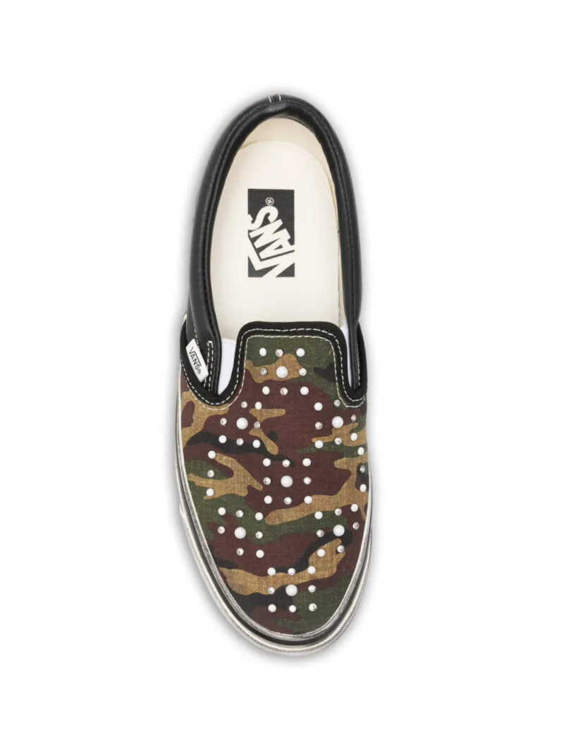 Vans  Premium Classic camouflage-pattern studded sneakers