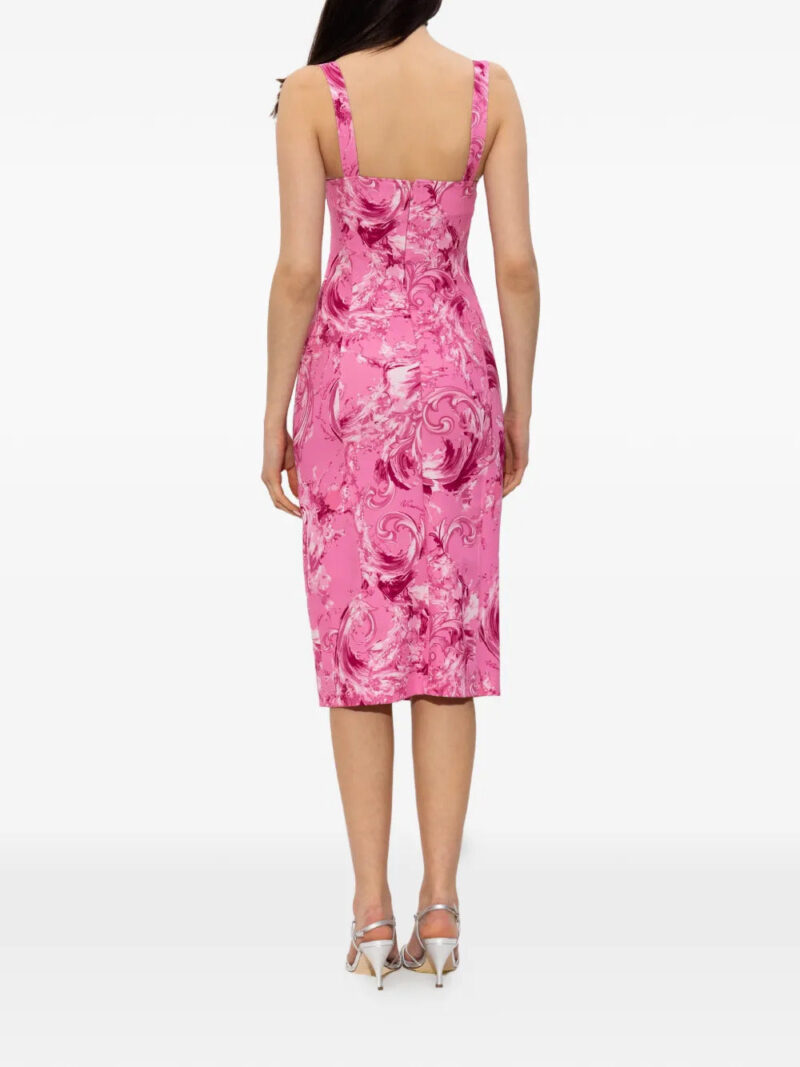 Versace Jeans Couture  buckle patterned dress