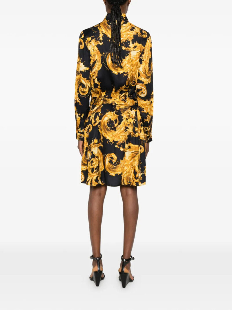 Versace Jeans Couture  belted printed mini dress