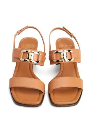 Ferragamo  Gancini leather sandals