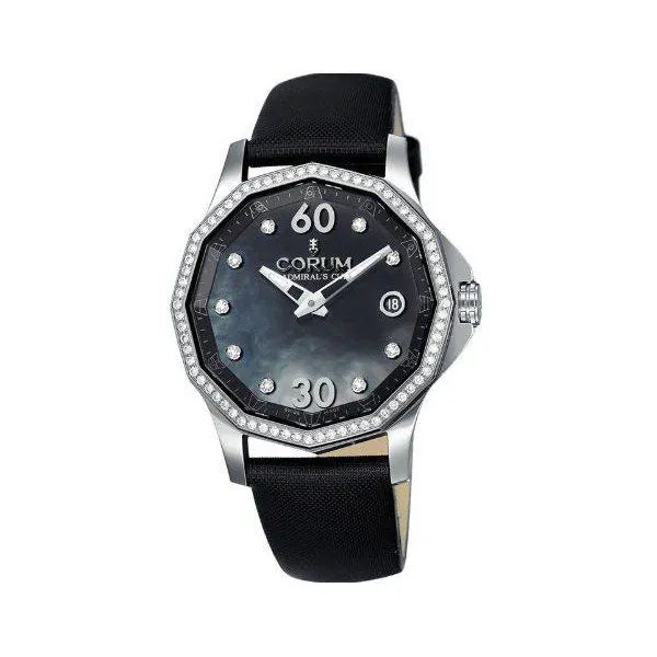 Corum Admiral’S Cup Legend Black Mop Dial 38Mm Stainless Steel Ladies Watch
