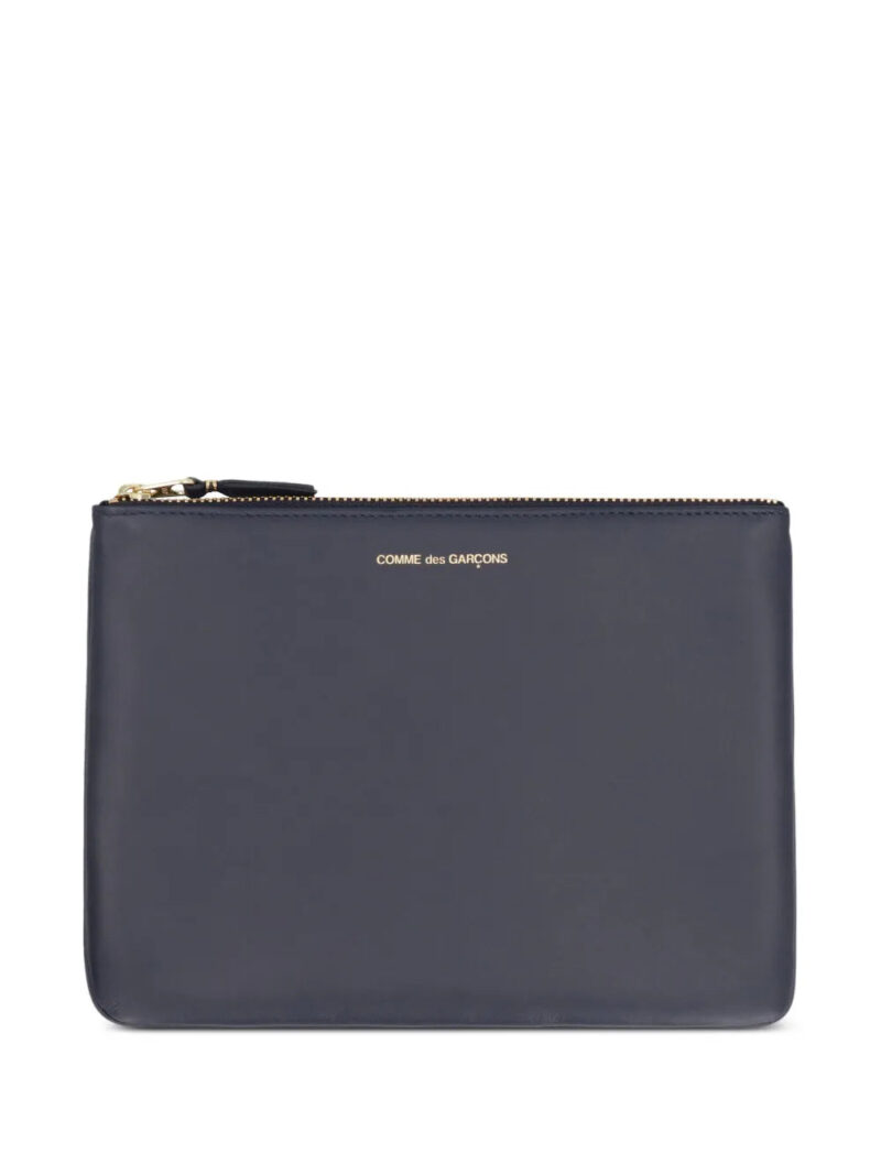 Comme Des Garçons Wallet  logo-print leather pouch