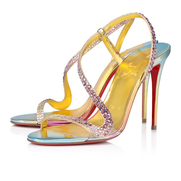 Christian Louboutin Rosalie Strass Boreal 100 mm Sandals