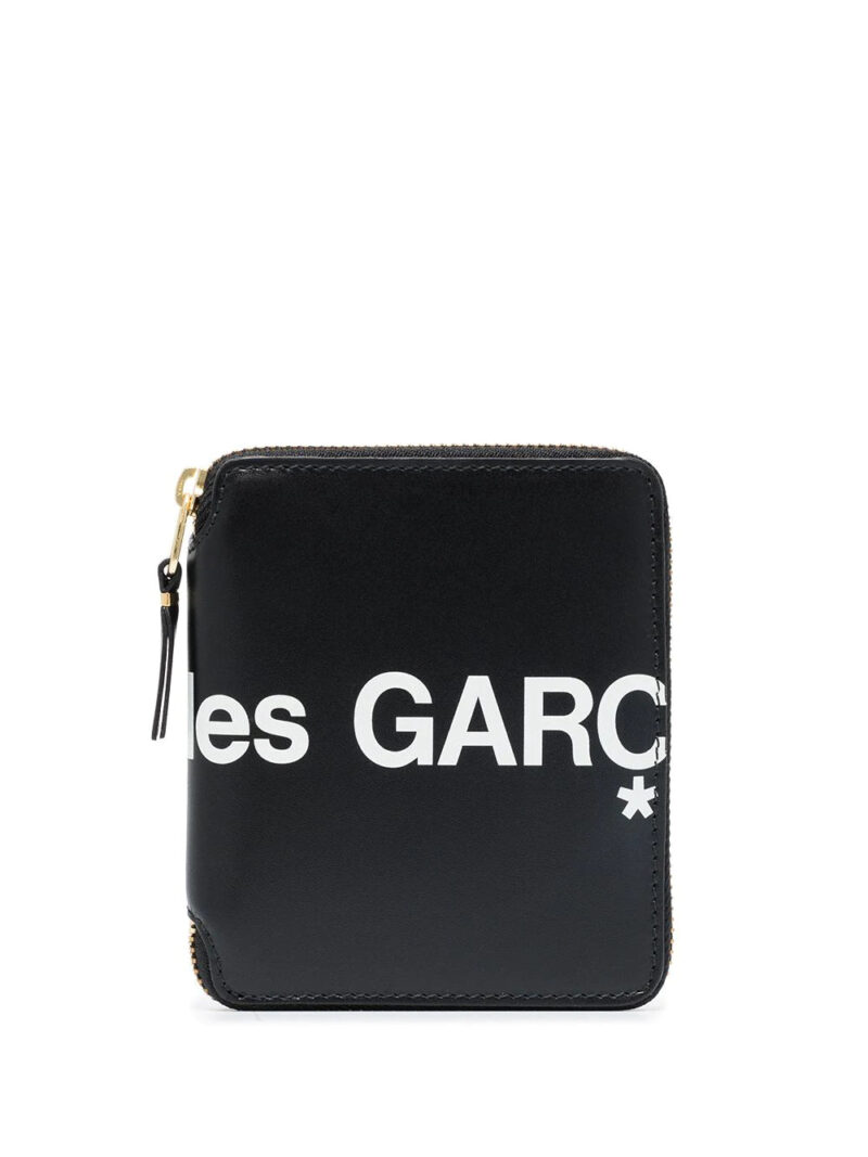 Comme Des Garçons Wallet  logo-print zip-fastening wallet