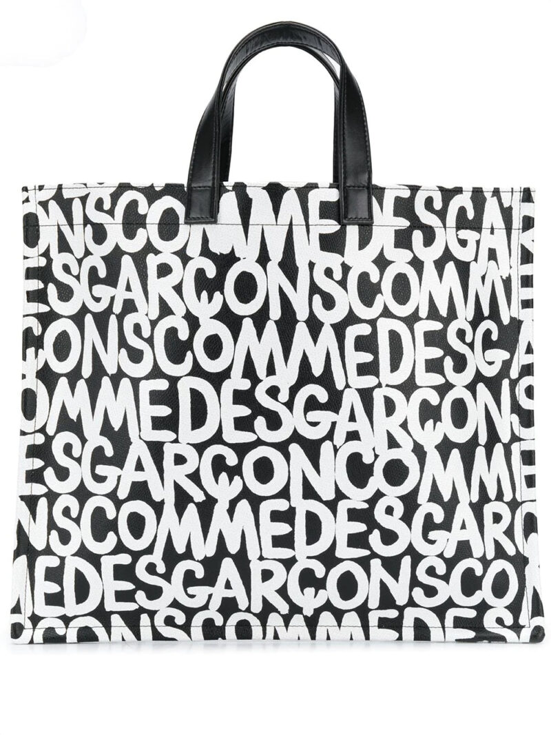 Comme Des Garçons  logo print shopper tote bag