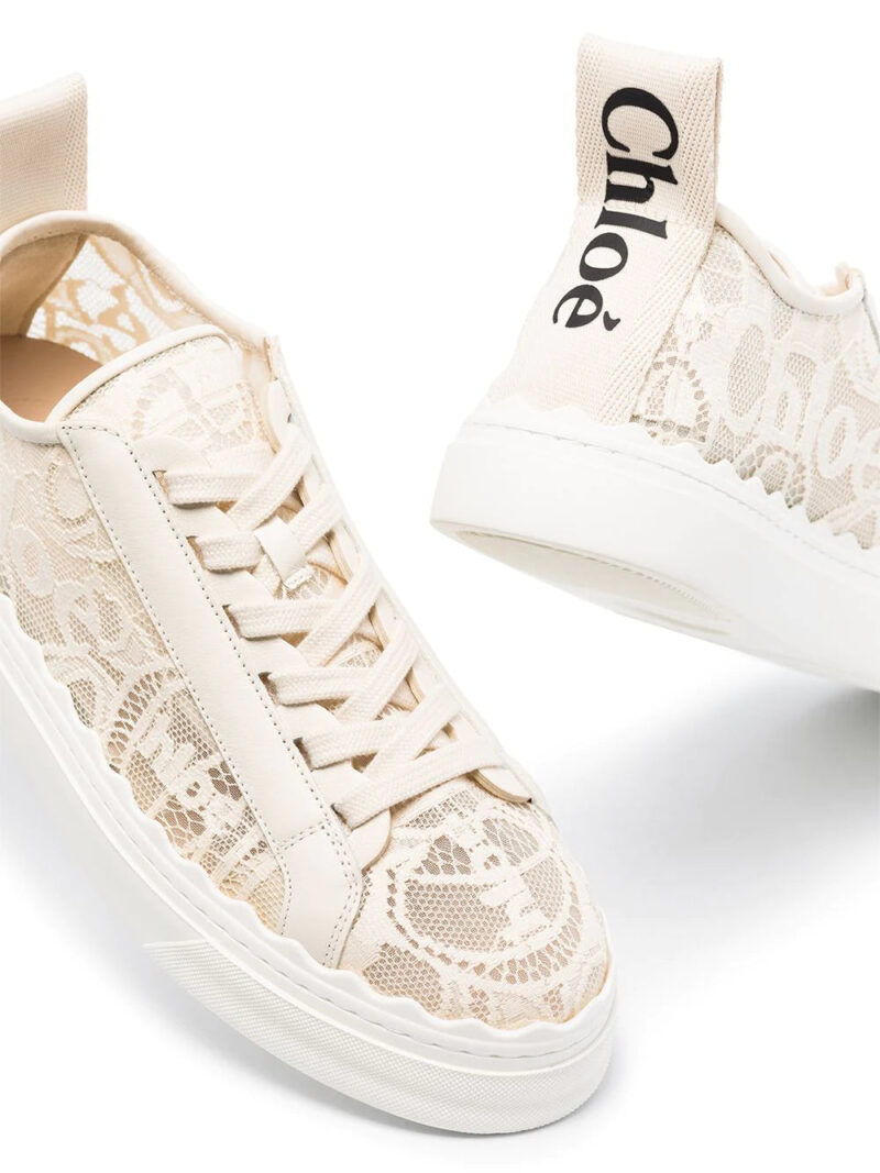 Chloé Lauren lace-detail sneakers