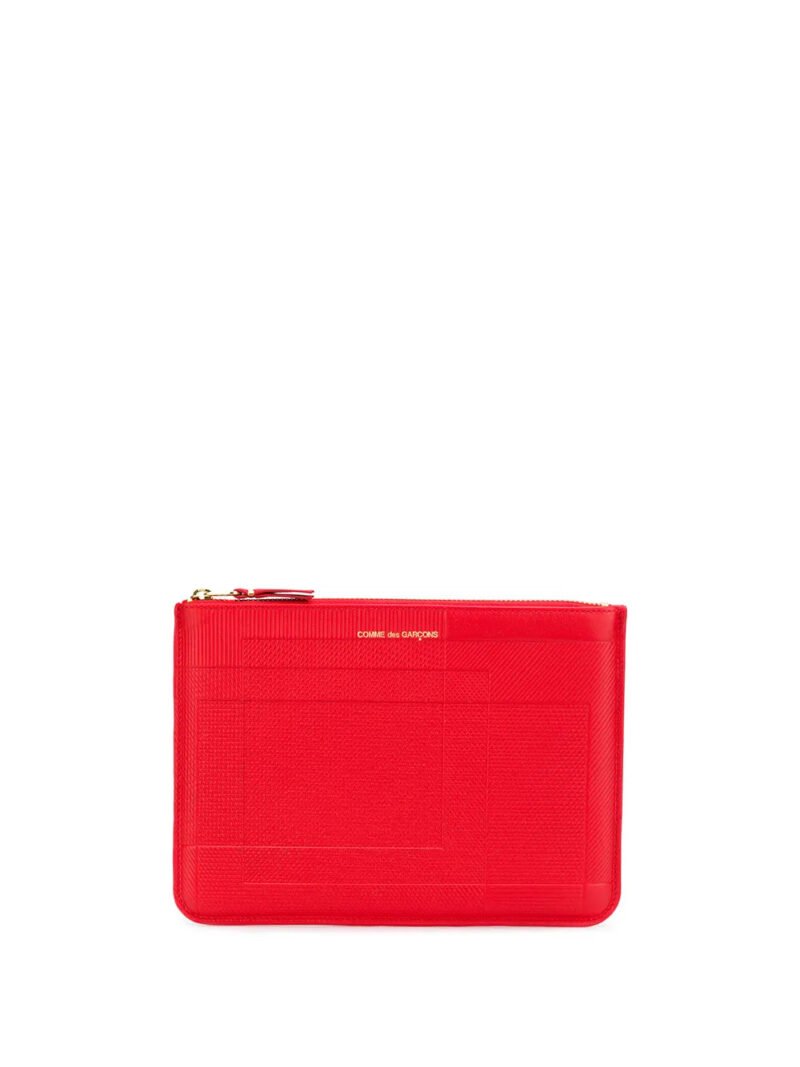 Comme Des Garçons Wallet  line-pattern wallet