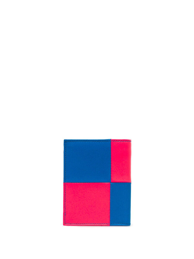 Comme Des Garçons Wallet  Fluo Square leather cardholder
