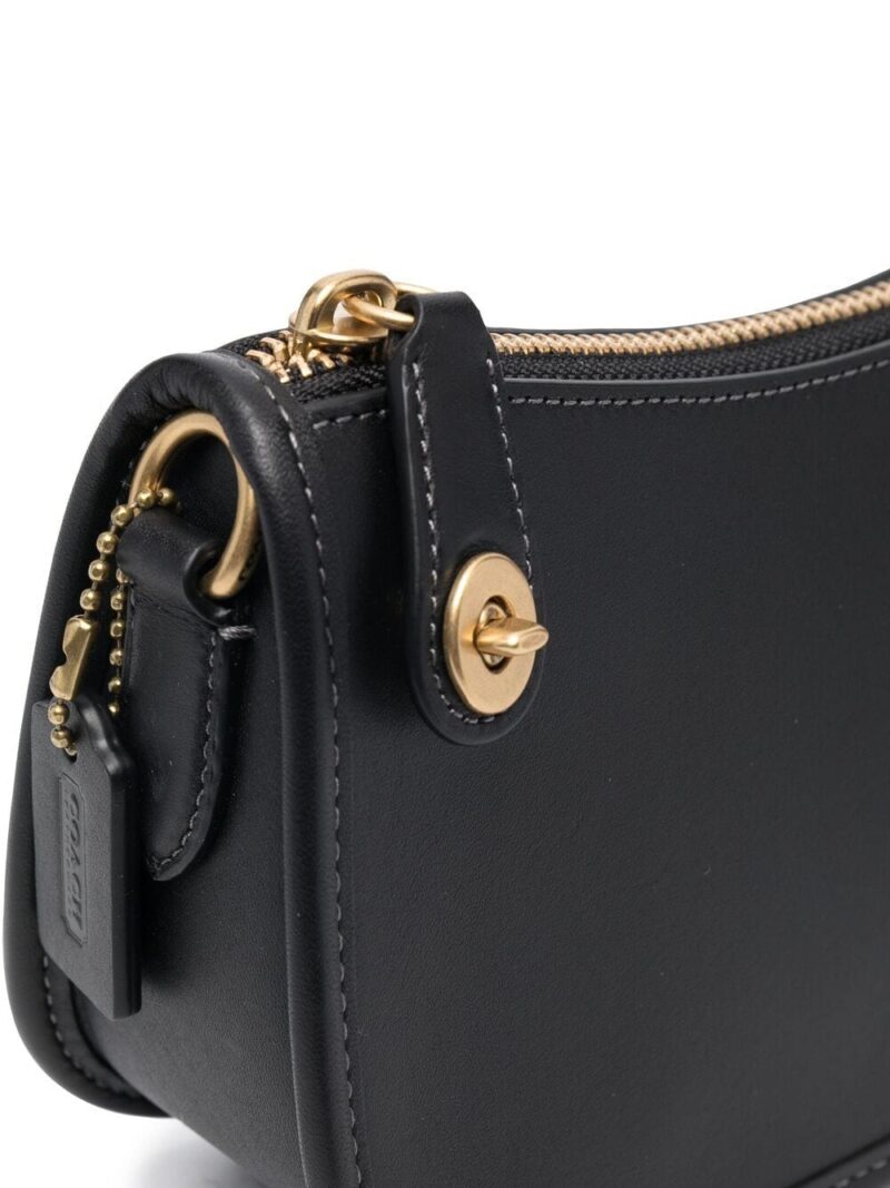 Coach  twist-lock leather tote bag