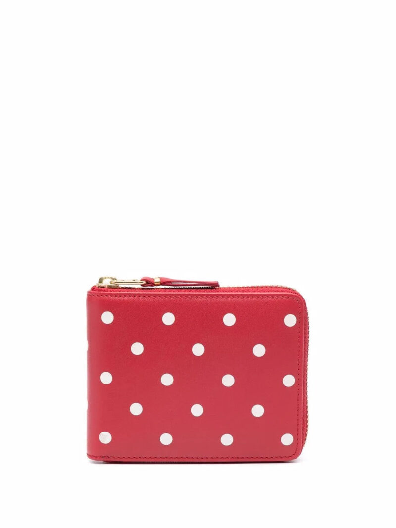 Comme Des Garçons Wallet  polka-dot compact wallet