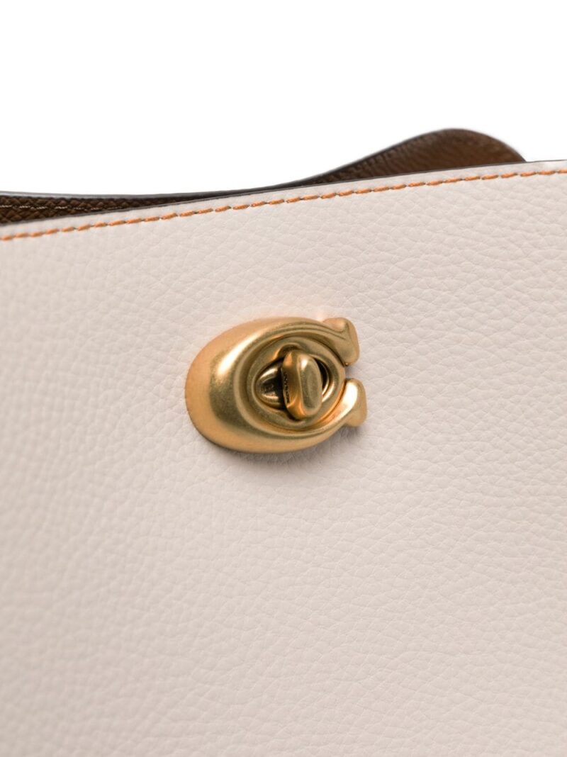 Coach  logo-plaque leather tote bag