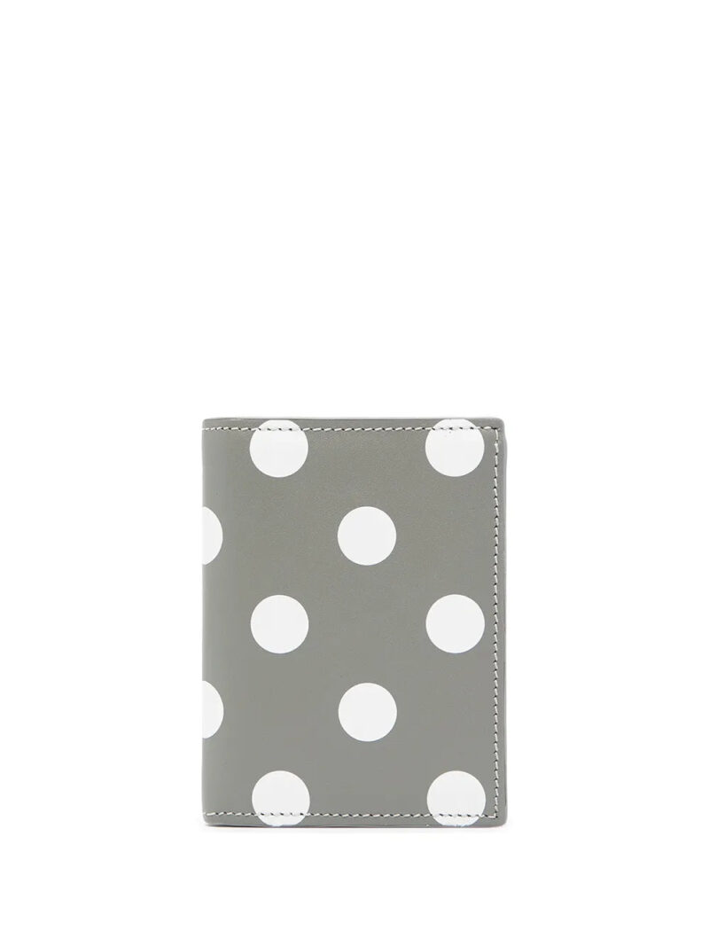 Comme Des Garçons Wallet  polka dot-print leather cardholder