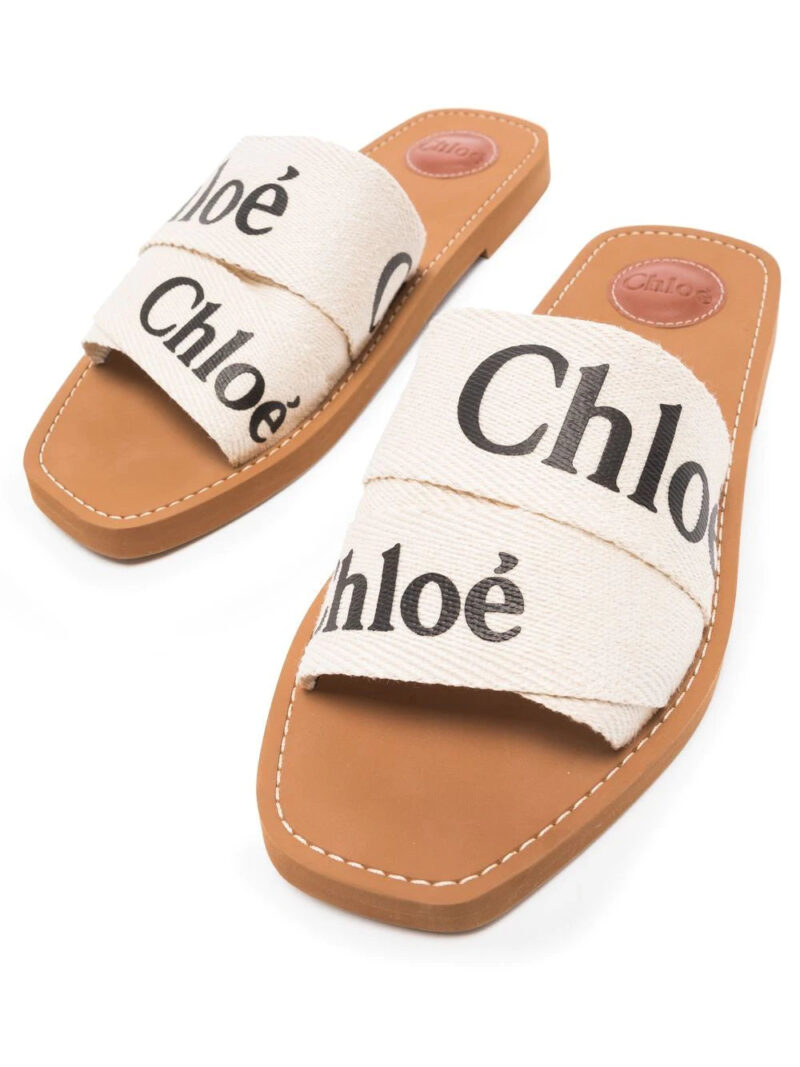 Chloé Woody logo-print sandals