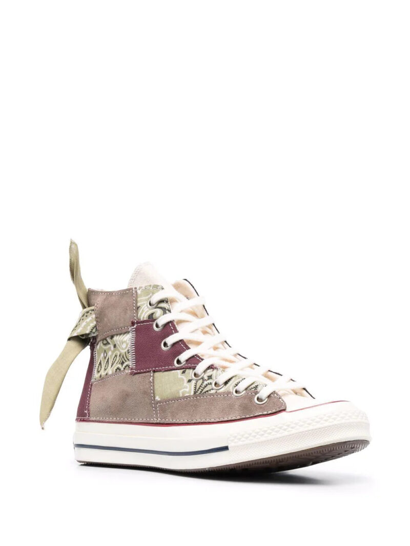 Converse  Marron Paisley Patchwork trainers