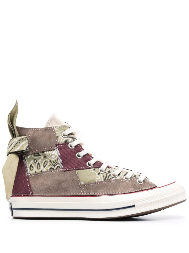 Converse  Marron Paisley Patchwork trainers
