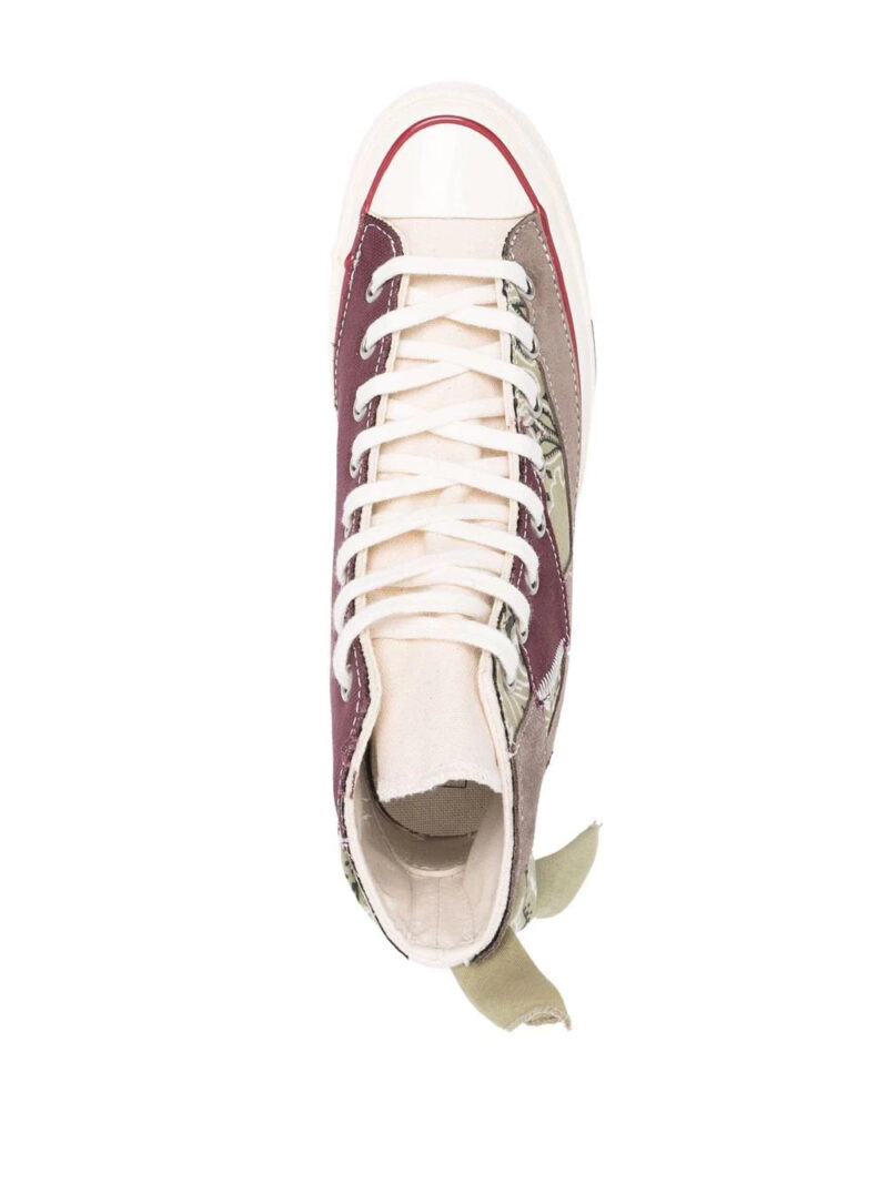 Converse  Marron Paisley Patchwork trainers