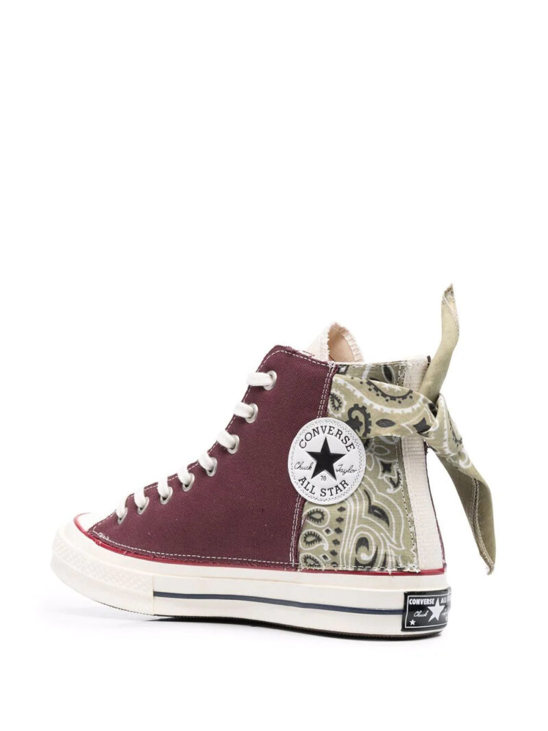 Converse  Marron Paisley Patchwork trainers