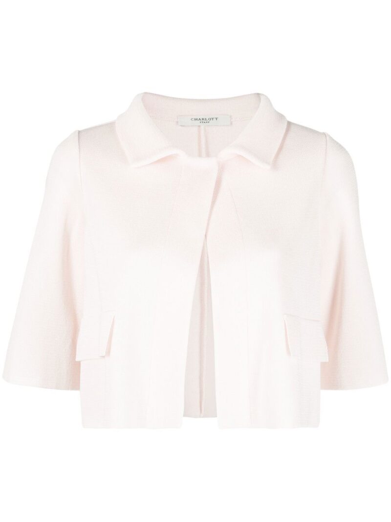 Charlott short-sleeve knitted jacket
