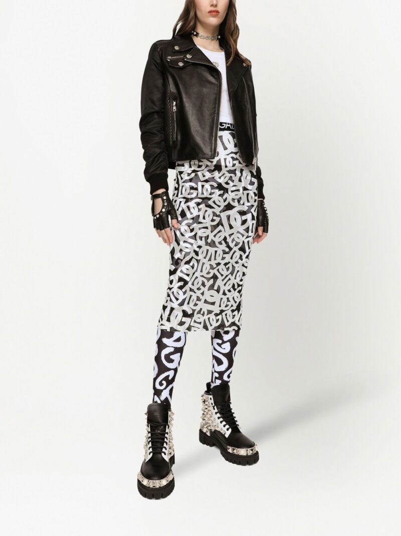 Dolce & Gabbana  leather biker jacket