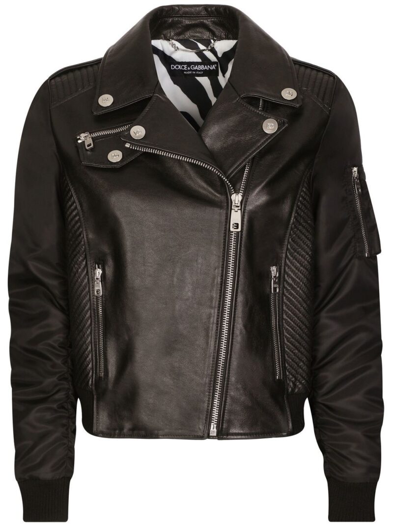 Dolce & Gabbana  leather biker jacket