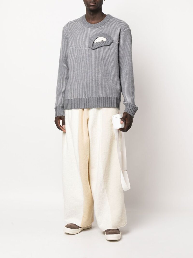 Feng Chen Wang  deconstructed ribbed jumper