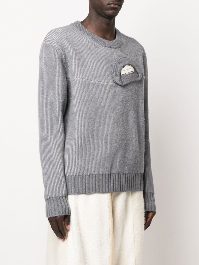 Feng Chen Wang  deconstructed ribbed jumper
