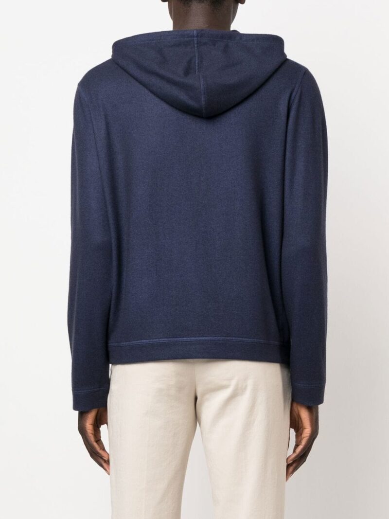 Colombo  cashmere long-sleeve hoodie