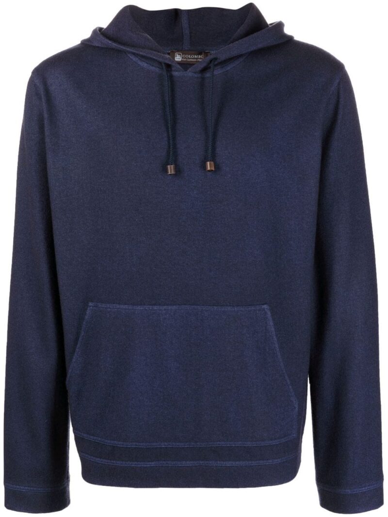Colombo  cashmere long-sleeve hoodie