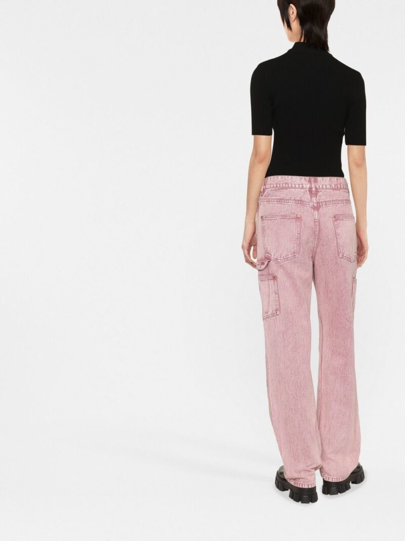Courrèges  logo-print knitted top