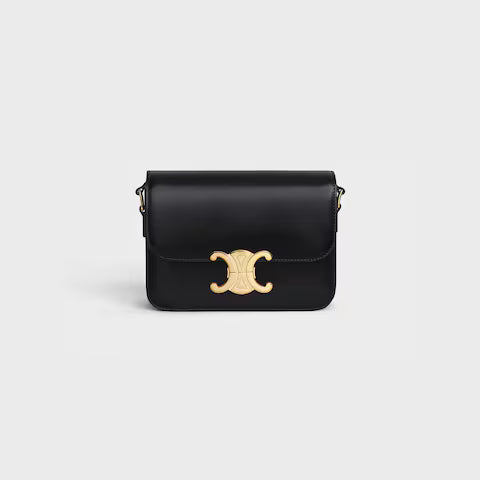 CELINE TEEN TRIOMPHE BAG IN shiny calfskin