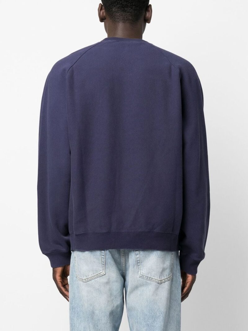 Champion distressed logo-patch sweatshirt
