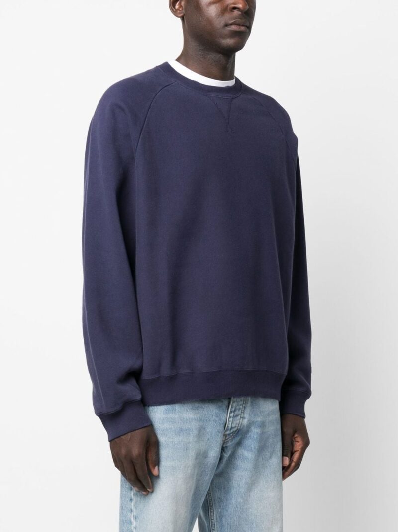 Champion distressed logo-patch sweatshirt