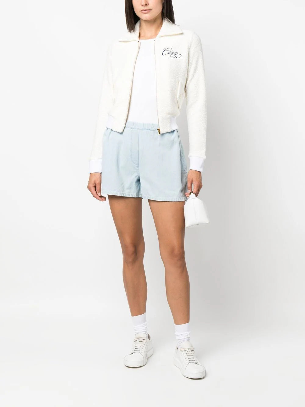 Casablanca embroidered-logo zip-fastening jacket - Image 2