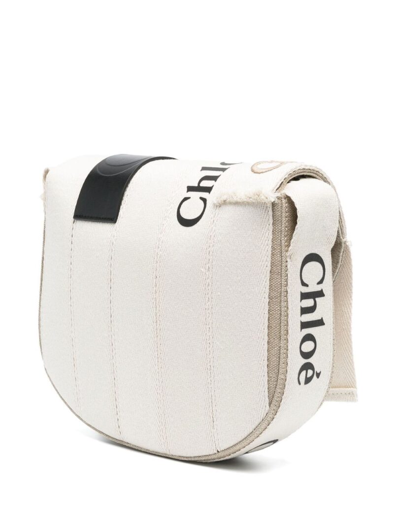 Chloé Woody logo-detail saddle bag
