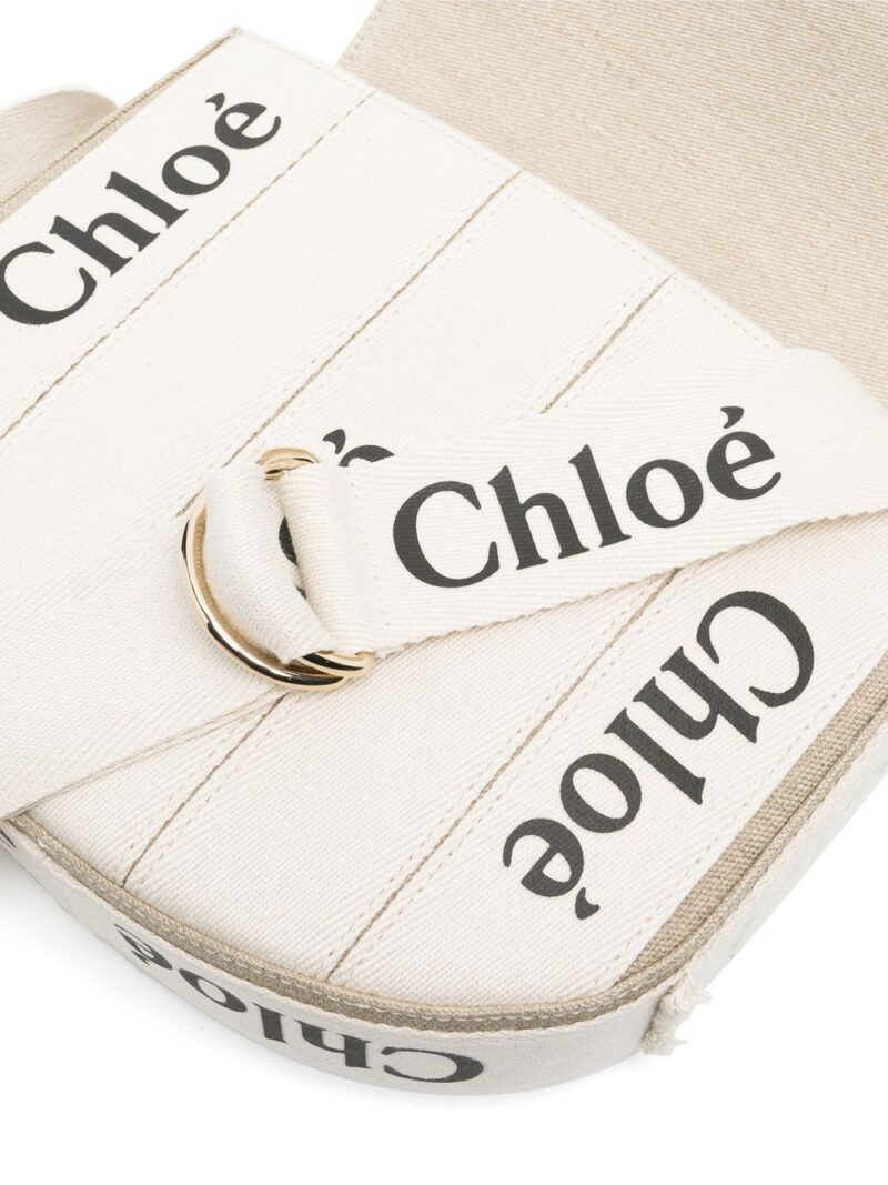 Chloé Woody logo-detail saddle bag