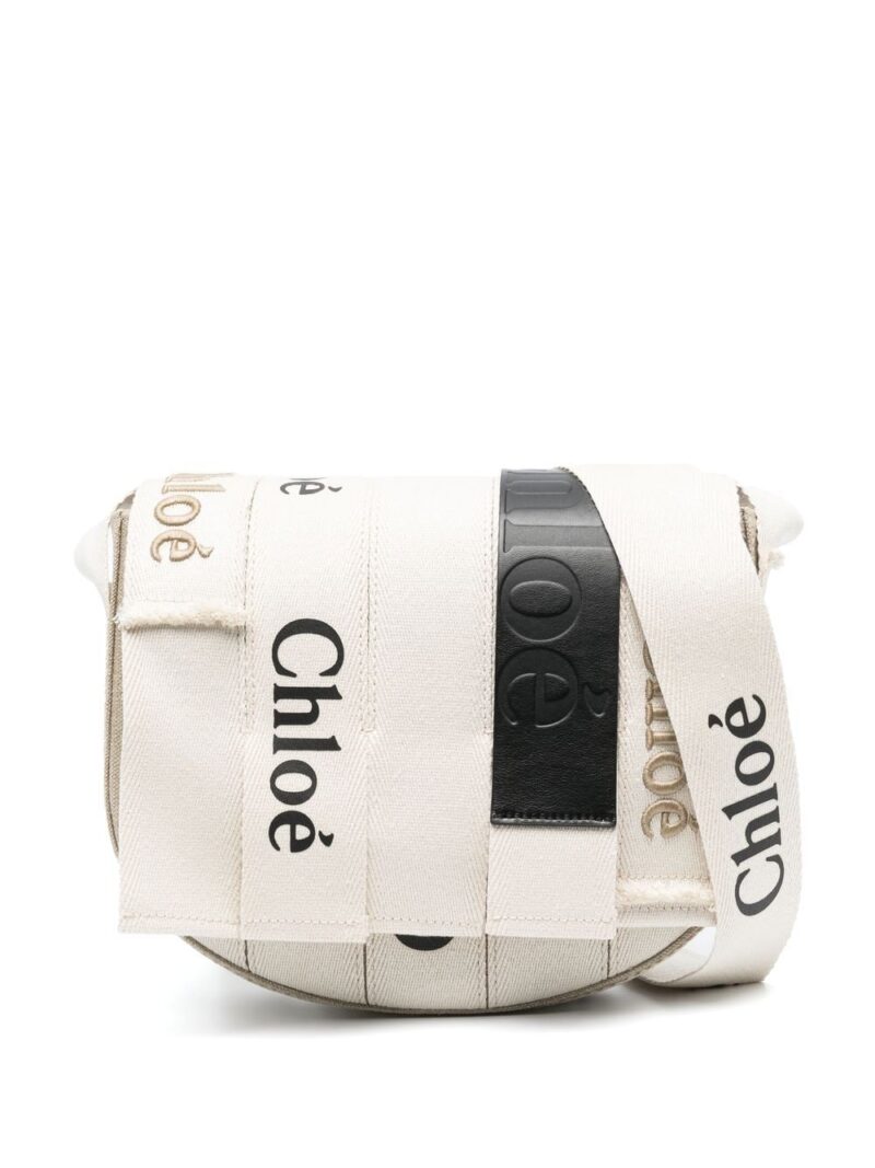 Chloé  Woody logo-detail saddle bag