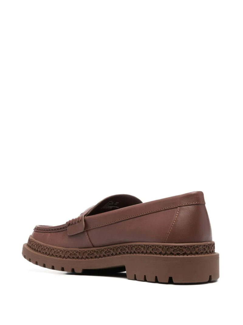 Coach coin-detail leather loafers