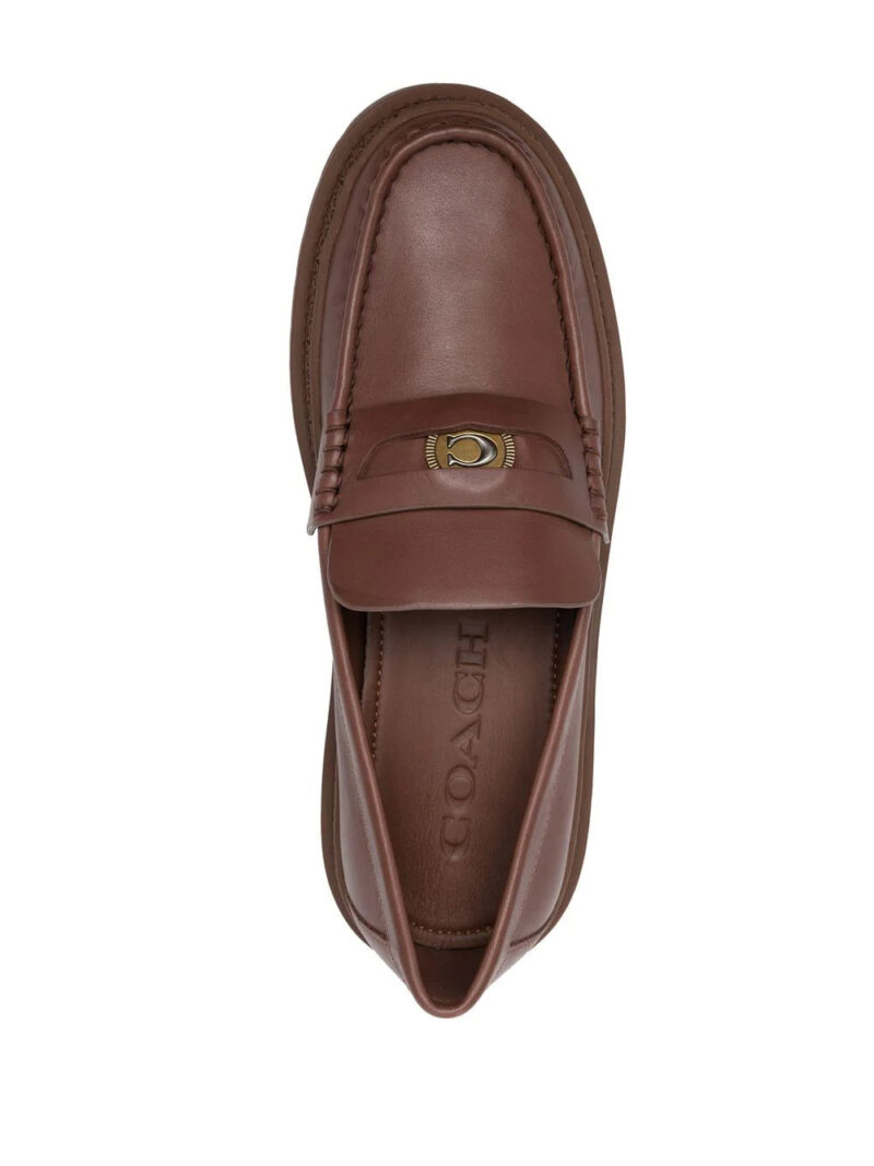 Coach coin-detail leather loafers