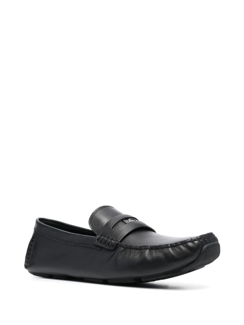 Coach  logo-plaque leather loafers