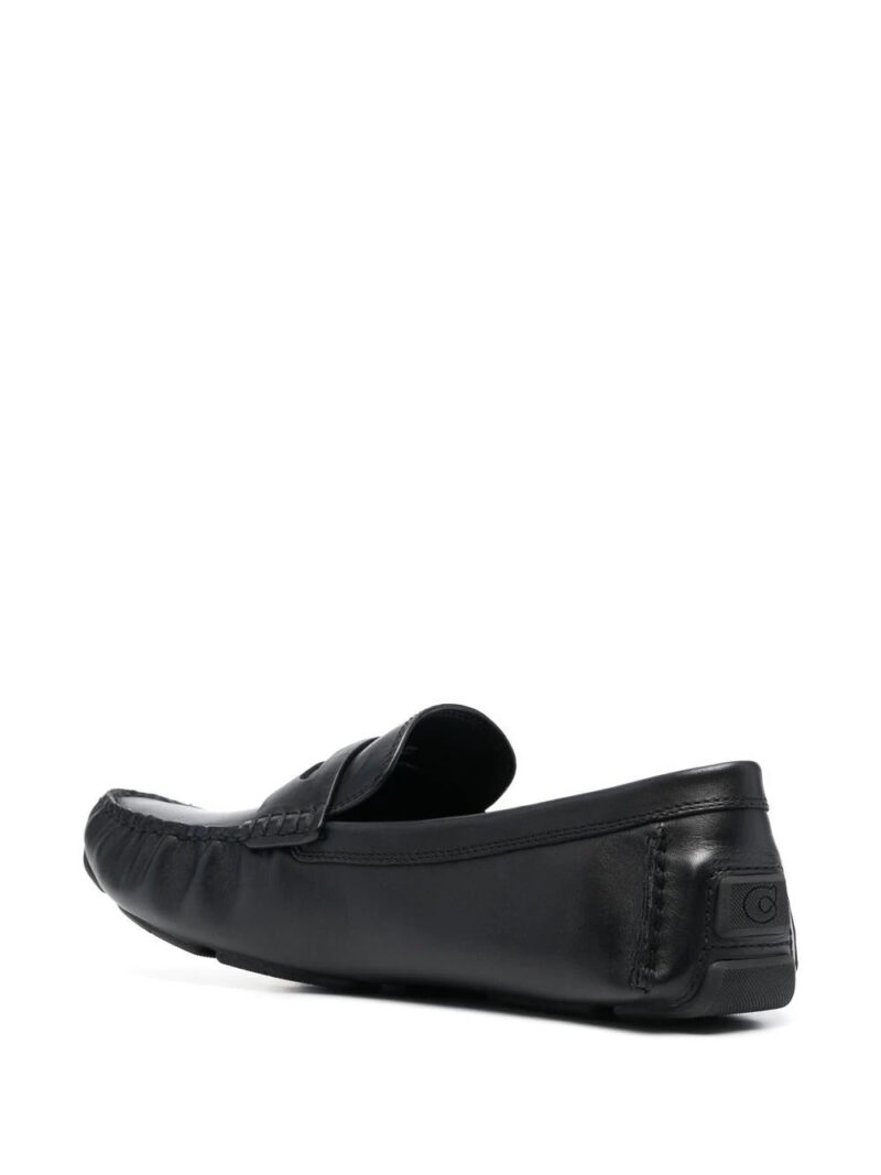 Coach  logo-plaque leather loafers