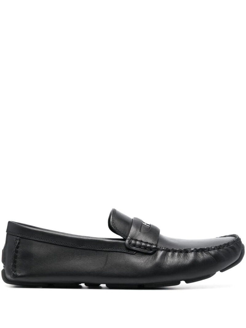 Coach  logo-plaque leather loafers