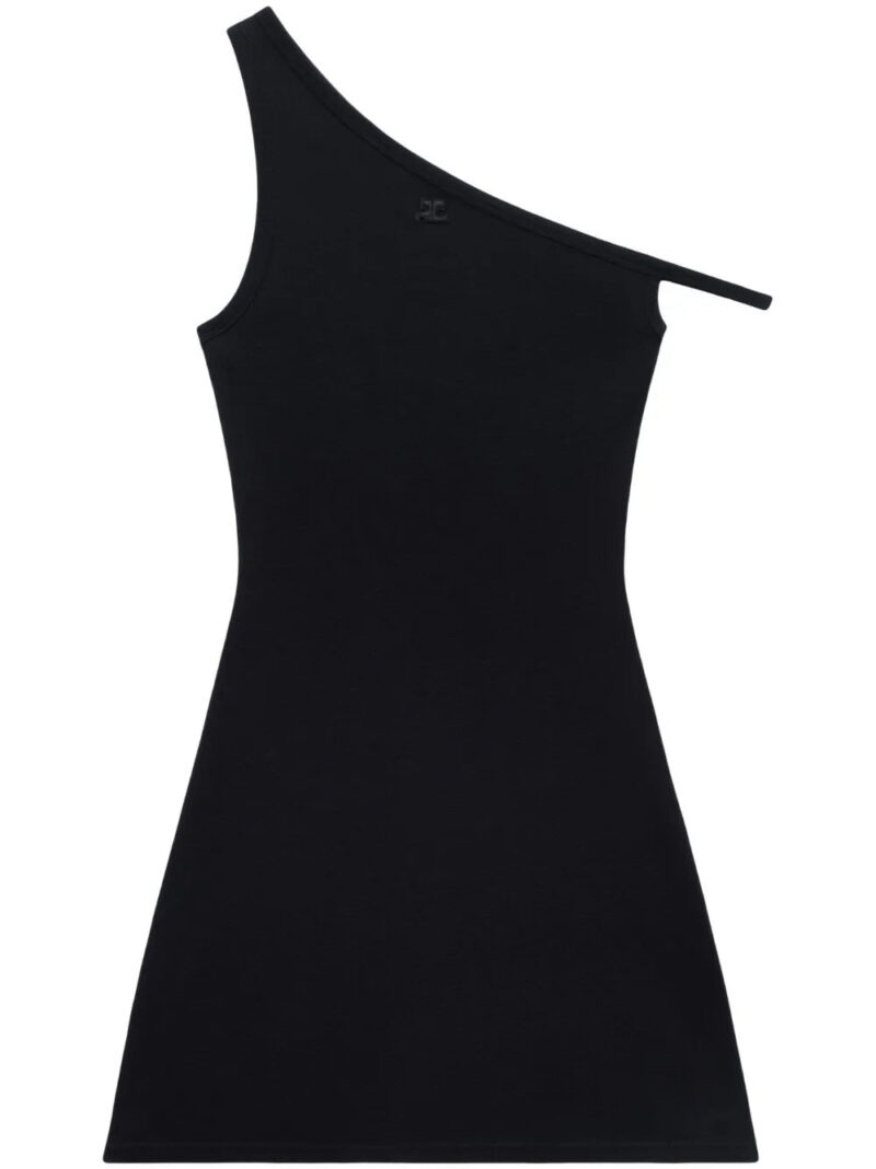 Courrèges  Bumpy asymmetric dress