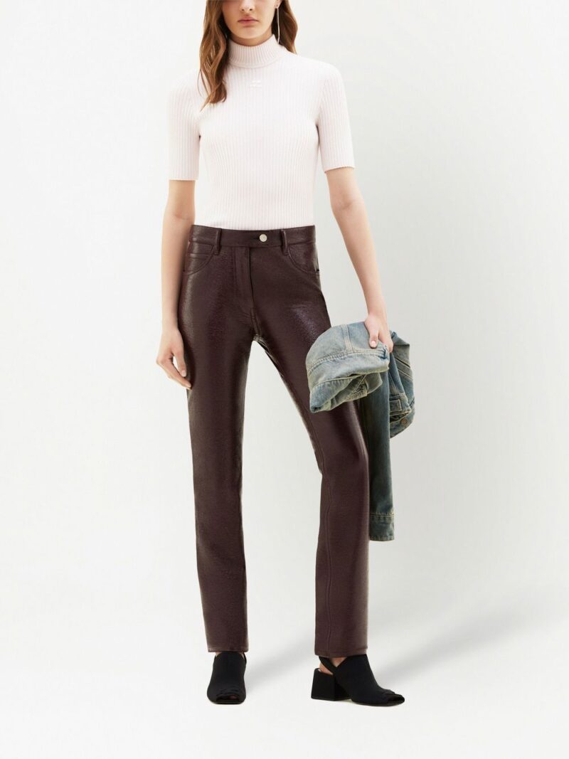 Courrèges  5 Pockets vinyl pants