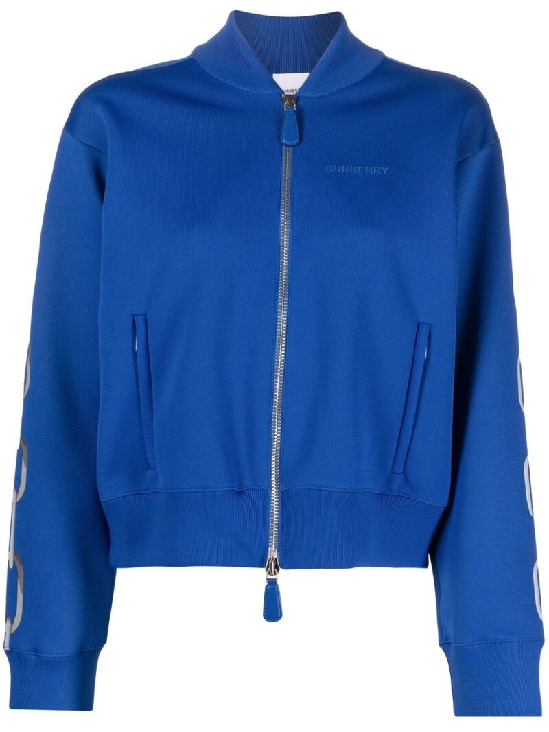 Burberry  chain-print zipped track jacket