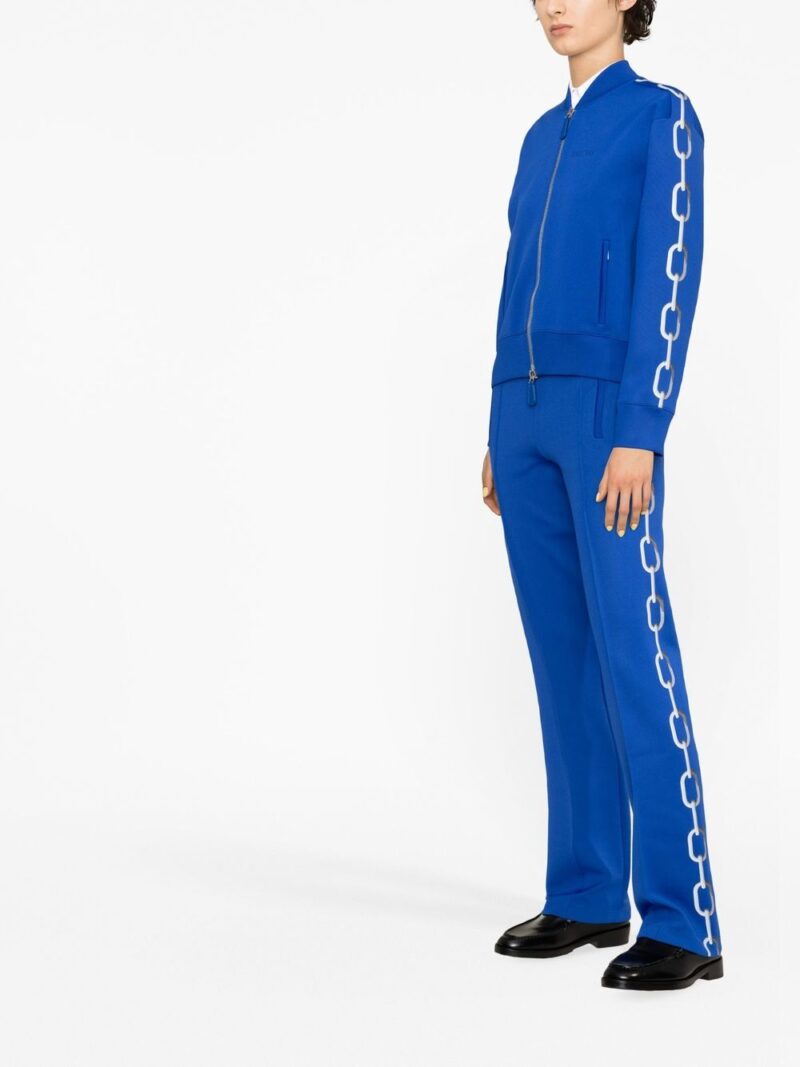 Burberry  chain-print zipped track jacket